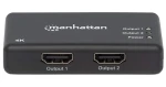 Manhattan / HDMI rozbočovač / 2 porty / 3840 x 2160 / 30 Hz / napájecí adaptér (207669)