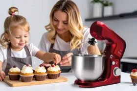 Eldom WRK1250 Chef červená / Kuchyňský robot / 800 W / 5 l nerezová mísa / 8 rychlostí (WRK1250)