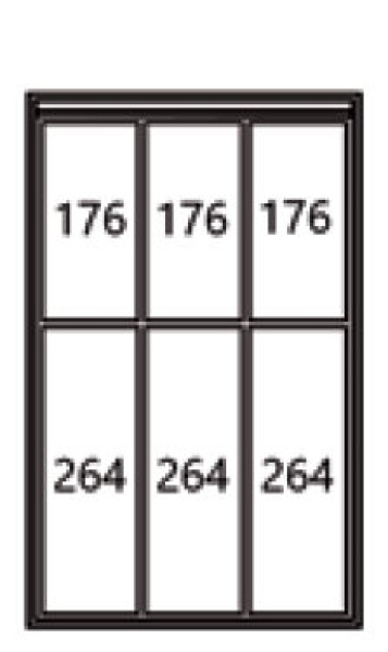 Strong příborník StrongMax 500, 3+3 barva: šedá