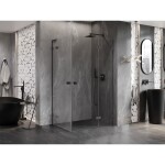 MEXEN/S - Lunar L Duo sprchový kout dveře křídlové pravá 100 x 70, transparent, grafit metal 834L-100P-070L-95-00
