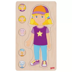 Goki Goki Vrstvené puzzle dívka
