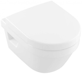 VILLEROY & BOCH - Architectura Závěsné WC Compact se se dátkem SoftClosing, DirectFlush, CeramicPlus, alpská bílá 4687HRR1