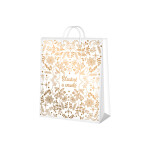 Dárková taška malá - Šťastné a veselé s ražbou (17,8 × 9,8 × 22,9 cm) - Albi