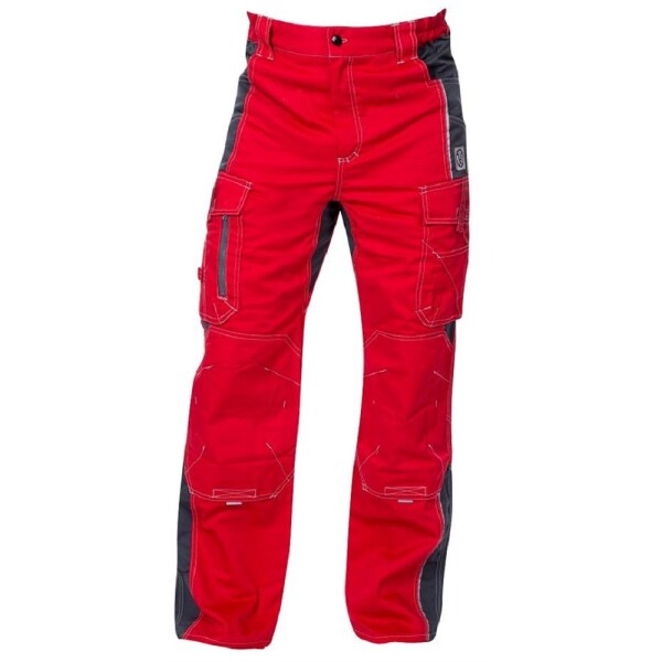 Montérkové kalhoty VISION H9157 pasové červeno-šedé 170 cm 50 červeno-šedé