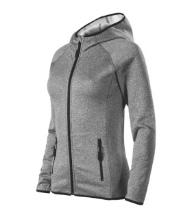 Direct stretch fleece dámský tmavě šedý melír M
