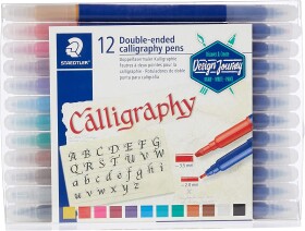 Staedtler Staedtler, 3005 TB12, Calligraphy Duo, kaligrafické popisovače, oboustranné, 12 ks