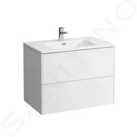 Laufen - Pro S Skříňka s umyvadlem, 59x79x49 cm, 2 zásuvky, lesklá bílá H8649612611041