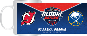 Great Branding Hrnek Global Series 2024 Czechia Buffalo Sabres NHL vs New Jersey Devils NHL Friendship Ceramic Jumbo Mug 440ml