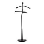 Němý sluha, výška 120 cm, masiv kaučukovník, černý, nos. 5 kg