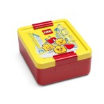 Svačinový set LEGO ICONIC Girl (láhev box) žlutá/červená