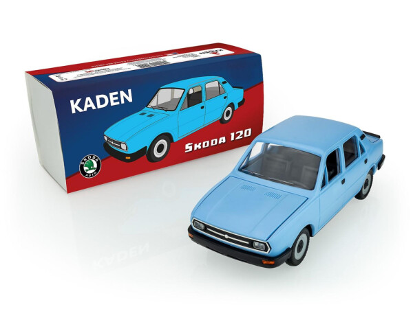 Auto Škoda 120 plast 21cm v krabičce 22x10x8cm Kaden