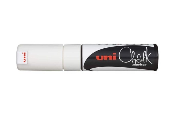 Uni Chalk Marker PWE-8K bílý 8 mm
