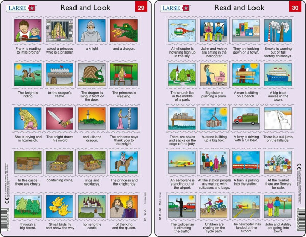 Učební puzzle MIDI - Angličtina-delší věty RA15/20 dílků (2 druhy) - Larsen