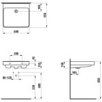 Laufen - Pro Liberty Umyvadlo, 60x55 cm, bez otvoru pro baterii, bílá H8119500001091