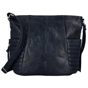 Trendy dámská koženková crossbody kabelka, Lisana, tmavě modrá