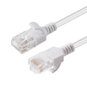 MicroConnect V-UTP6075W-SLIM RJ45 síťové kabely, propojovací kabely 7.5 m bílá 1 ks