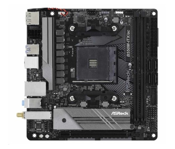 ASRock MB Sc AM4 B550M-ITX/AC, AMD B550M, 2xDDR4, HDMI, DP EDF_380619