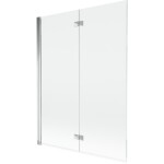 MEXEN - MIST vanová zástěna 130x150 cm 6mm 2-s, chrom, čirá, levá 8A9-130-002-01-00-L