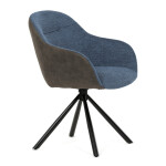 Jídelní židle, modrá, látka, DCH-Y1143 BLUE2