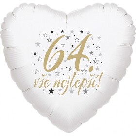 64. narozeniny balónek srdce Balonky.cz 64. narozeniny balónek srdce Balonky.cz
