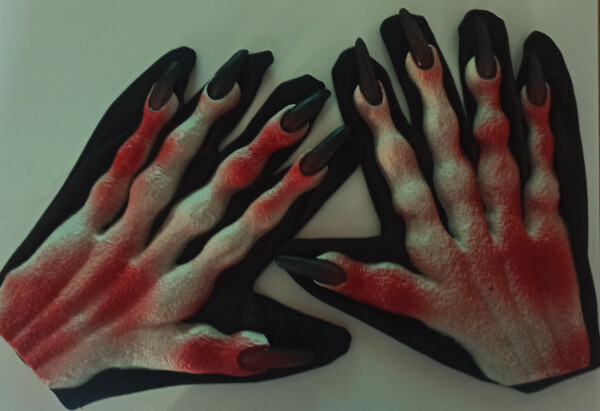 Smiffys.com Rukavice černé drápy