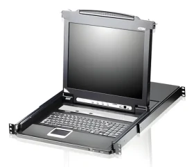 ATEN 8-Port 17" LCD KVMP přepínač černá / KVM přepínač / 8 portů / 1U rack / USB / 1280×1024 (CL5708M-IT)