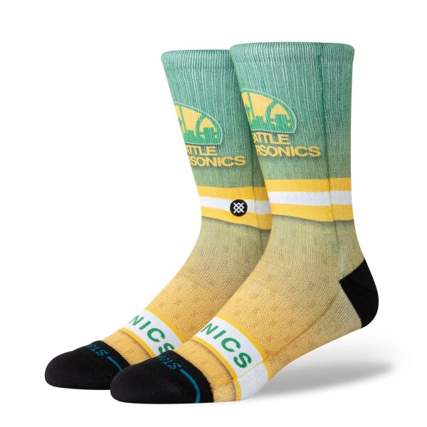 Pánské ponožky Seattle SuperSonics NBA Hardwood Classics Crew Velikost: 43–46