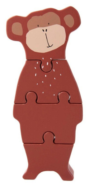 Dřevěné puzzle pro děti pan opičák