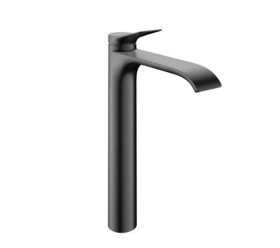 HANSGROHE - Vivenis Umyvadlová baterie s výpustí, EcoSmart, CoolStart, kartáčovaný černý chrom 75044340