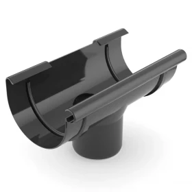 Žlabový kotlík 125/90 mm Bryza černá