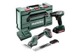 Metabo 685186000 / Sada Aku nářadí: nůžky na keře SGS 18 LTX Q + Aku šroubovák BS 18 / 2x 18 V/2 Ah / kufr+ nabíječka (685186000)