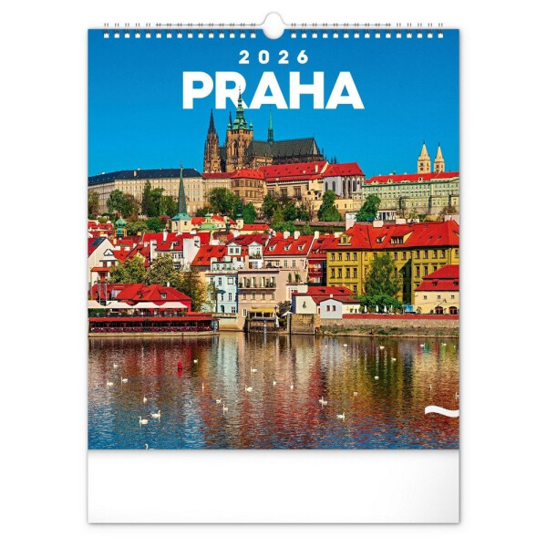 Kalendář 2026 nástěnný: Praha, 30 x 34 cm