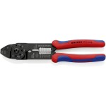 KNIPEX - kleště lisovací - 230mm - čtyřtrnové, stočené kontakty Harting; Ilme; Phoenix; Amphenol; Walther; HTS;Contact; Weidmüller 0.14-6mm², v plastovém kufříku s pěnovou vložkou (975265)