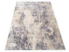 DumDekorace Moderní koberec s dokonalým modro-béžovým vzorem