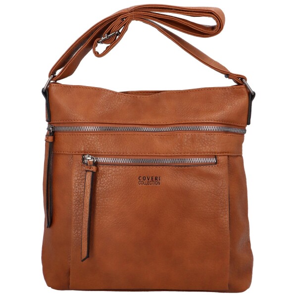 Moderní dámská koženková crossbody Anup, hnědá