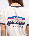 Tričko Patagonia W's Fitz Roy Foothills Ringer Tee Undyed Natural