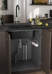 NOVASERVIS - Dřezová stojánková baterie Filtrata s elast. ram,černá-chrom BFT41B