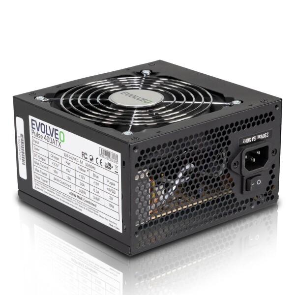 EVOLVEO zdroj 400W PULSE ATX / ATX 2.2 / 4x SATA / 12cm ventilátor / bulk (CZE P 400 BULK)