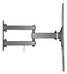 Equip černá / Nástěnný držák TV / 37-70" / VESA 200x200-600x400 / nosnost 35 kg / naklápěcí, výsuvný (650342)
