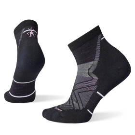 Dámské merino běžecké ponožky SMARTWOOL Women's Run Targeted Cushion Ankle Socks, Black velikost: 34-37 (S)