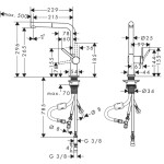 HANSGROHE - Talis M54 Dřezová baterie, s výsuvnou koncovkou, vzhled nerezu 72860800