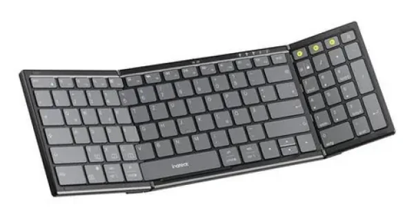 Inateck N0135 černá / Skládací klávesnice / Bluetooth 5.3 / numerický blok / USB-C nabíjení / až 90 h výdrž (N0135_BLACK)