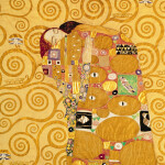 Nástěnný poznámkový kalendář 2026 NOTIQUE - Gustav Klimt, 30 x 30 cm