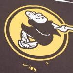 Nike Pánská mikina San Diego Padres MLB Alternate Logo Club Fleece Hoodie Velikost: S