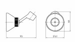 Rubineta - Držák sprchové růžice DUPLEX OLBA623001