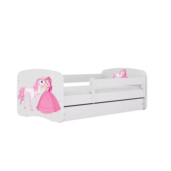 Dětská postel Babydreams+SZ+M bílá 80x160 Princezna 2