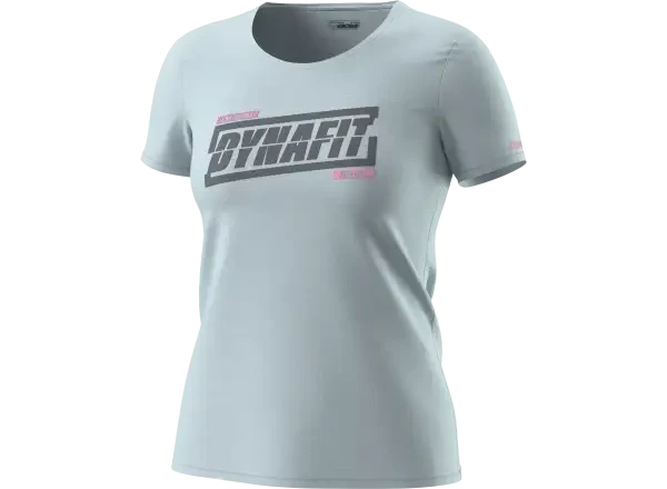 Dynafit Graphic Cotton dámské triko krátký rukáv Cloud Blue/Tabloid vel. 46/40/L