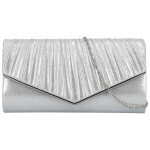 Módní dámské psaníčko Michelle Moon Defne, stříbrné