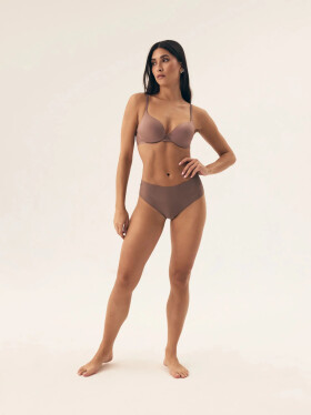 Dámské kalhotky 2 pack Bump1 42853 K001 Hnědá / Béžová- HENDERSON hnědá-béžová M