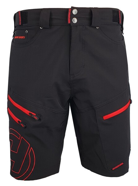 Pánské cyklokraťasy HAVEN NAVAHO SHORTY black/red, velikost XL (Barva modrá/zelená)
